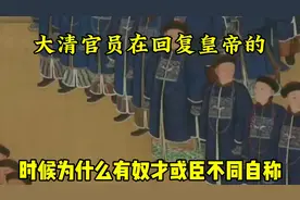 大清官员在回复皇帝的时候，为什么有“奴才”或“臣”不同自称？