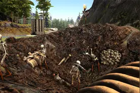 方舟生存进化 神话演变18 一群骷髅为我挖矿！驯服 神话灰羽岩龙