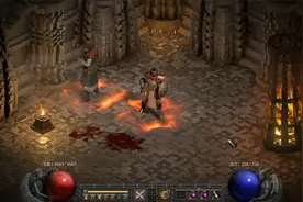 暗黑破坏神2圣骑士99级狂热悔恨剑！杀王座怪物速度太变态！