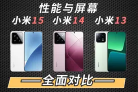 三世同堂！小米15，小米14，小米13 性能与屏幕全面对比！视频封面