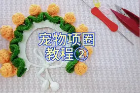 宠物项圈教程2猫咪围脖教程，钩织狗狗围脖