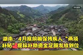 湖南：4月底前确保残疾人“两项补贴”提标补助资金足额发放到位视频封面