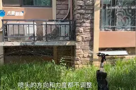 小区绿化喷水太给力，一楼住户遭了殃，业主：墙皮脱落视频封面