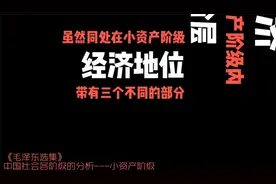 伟人选集：小资产阶级！