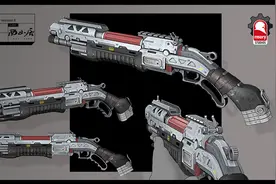 3dmax-零基础武器霰弹枪模型制作教程。3dmax基础教程