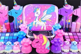 22种迪士尼独角兽的彩泥、水晶泥、闪光粉做史莱姆，少儿益智手工