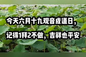 今天六月十九观音成道日，记得1拜2不做，吉祥也平安视频封面