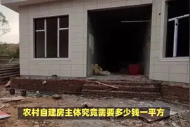 自建房主体建造，究竟要多少钱一平，我们详细给算一算具体材料视频封面