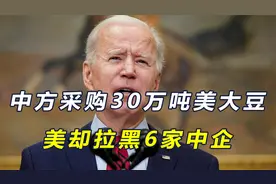 中方刚进口30万吨美国大豆，美方宣布制裁6家中企，禁购中国电池视频封面