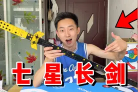 开箱198元刀剑拼装玩具，真的能还原出七星长剑吗？