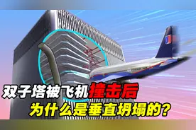 911事件中，双子塔在被飞机撞击后，为什么是垂直坍塌的？