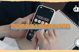 苹果手机怎么查本机电话号码