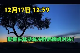 12月17日 12:59 樊振东林诗栋决胜局巅峰对决！
