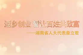 一片叶子富裕一方百姓——湖南省人大代表詹立君