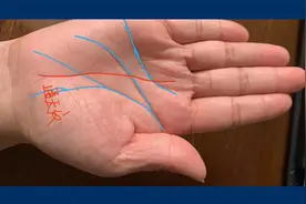 掌中出现“阴德纹、通天纹、元宝纹”的手相