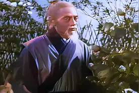 老头得到一盆，枯枝牡丹花，贴心照料，最后种出一位仙女，老电影视频封面