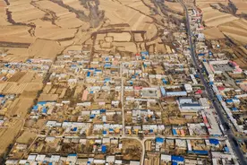 航拍辽宁锦州黑山县镇静堡遗址