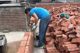 广西贺州这边砌18墙，这师傅手艺不错，过来学习一下