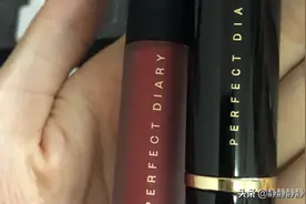完美日记风很大～桃金天鹅绒唇釉V08和口红207试色！最真实！无PS图片