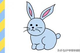宝妈必备-儿童卡通画-小兔子-12只动物儿童插画（第6期）