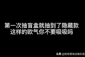 【泡泡玛特】第一次抽盲盒就抽到隐藏款，这样的欧气你不要吸吸吗视频封面