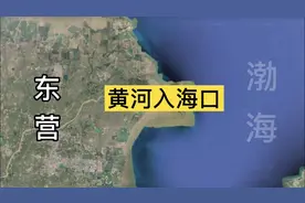 卫星看黄河入海口，1855年黄河决口改道而成，年均造陆3万亩视频封面