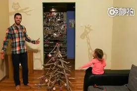 爸爸和女儿用定格动画的方式记录下妈妈怀二胎生小宝宝的过程视频封面