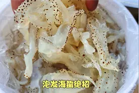 这才是泡发海蜇的正确做法，洁白透亮不缩水，口感脆嫩，真实用