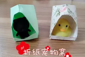 折纸宠物窝：简单的折纸宠物小屋，给你的小可爱一个温暖的家吧视频封面