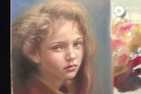 大师油画美丽的小女孩，从虚到实画的太出神了视频封面