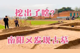南阳麦地又发现古墓群！发掘现场吸引许多人来围观！场面真热闹！视频封面