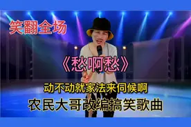 农民大哥改编搞笑歌曲《愁啊愁》笑翻全场，配音秀视频封面