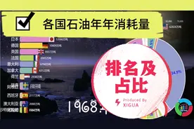全球各国年石油消耗量排名，中国：不要看我，我不是第一！视频封面