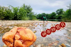 福建村民捡到黄龙玉原石，他惊奇的发现上面有尊佛像，天降神石视频封面