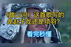 《踏山河》这首歌写的是赵子龙还是项羽？你们知道吗，看完秒懂