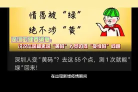在深圳和来深圳的人员健康码变“黄”怎么办？深圳卫健委已有明确视频封面