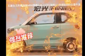 21年五菱出王炸燃油版MINI预搭1.0L＋CTV油耗3.1升续航680多公里