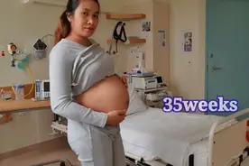 逐周记录老婆孕肚变化全过程，孕后期肚子像极了一个大皮球！视频封面