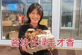 30斤黄豆酱块发酵两个月，长满绿毛，东北老妈洗净撒10斤盐下大酱视频封面