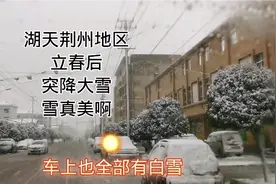 湖北荆州地区立春后突降大雪，厚厚的积雪，真美啊！进来看一下吧视频封面