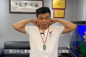 强哥花4800买了一件翡翠龙牌，南红项链搭配高端又大气，太美了