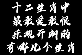 十二生肖中最敢爱敢恨，乐观开朗的生肖有哪几个？视频封面