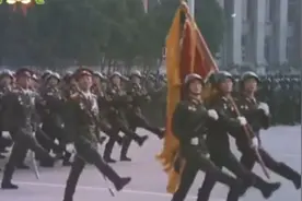 朝鲜仪仗队的正步走和中国仪仗队步法还是有区别！