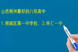 山西朔州最好的八所高中排名视频封面