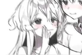 动漫女头像，黑白头像，很好看的视频封面