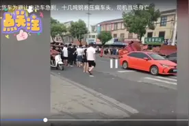 电动车横穿马路，大货车司机当场身亡。视频封面