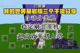我的世界基岩版三个干货分享