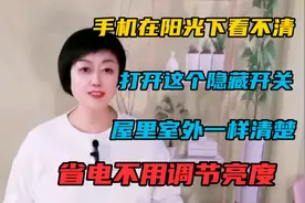 手机在阳光下看不清，打开这个隐藏开关，屋里室外一样清楚。视频封面