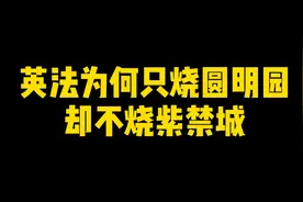 英法为何只烧圆明园，却不烧紫禁城？视频封面