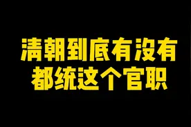 清朝到底有没有都统这个官职？